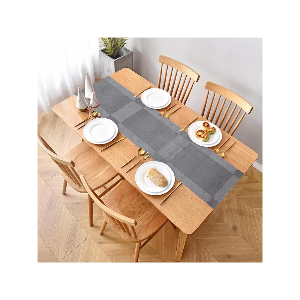 Comércio exterior cor pvc quadro Placemat pano de mesa antiderrapante à prova dwaterproof água almofada de isolamento té