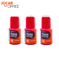 Kit 3 Refis Para Marcadores De Quadro Branco - JOCAR OFFICE Kit:3 Vermelhos
