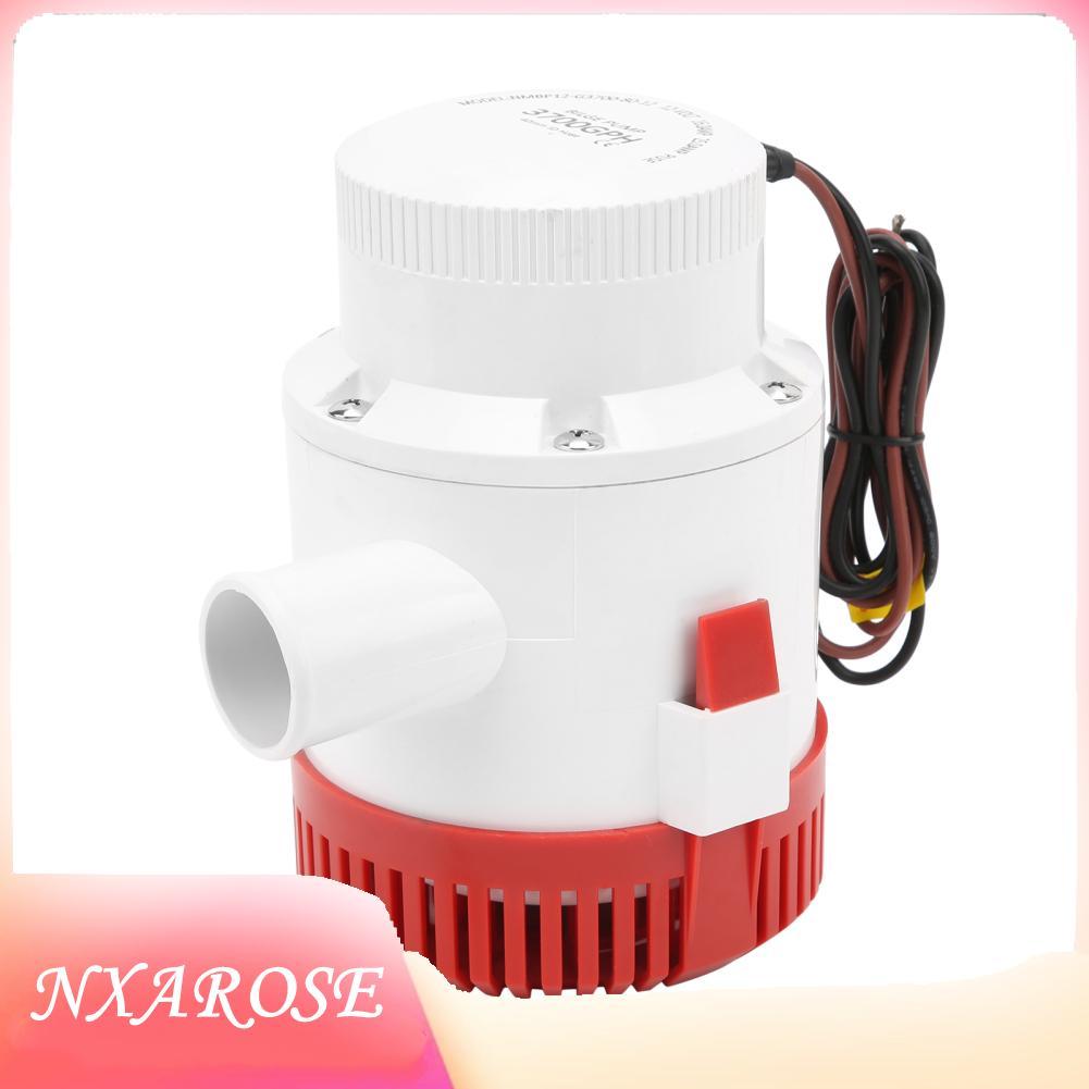 Nxarose Bomba de esgoto DC marinha 12V 3700GPH para barcos e iates Solução de drenagem eficiente Série de iates de barco