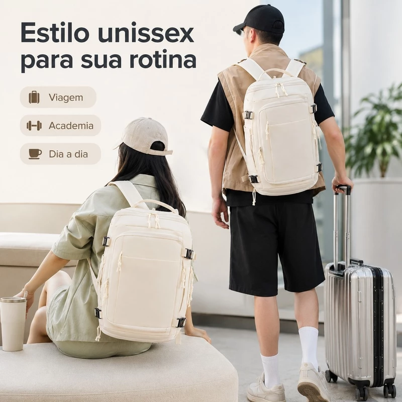 Mochila Executiva Expansível de 28 a 38L para Notebook 16 Polegadas — foto 3