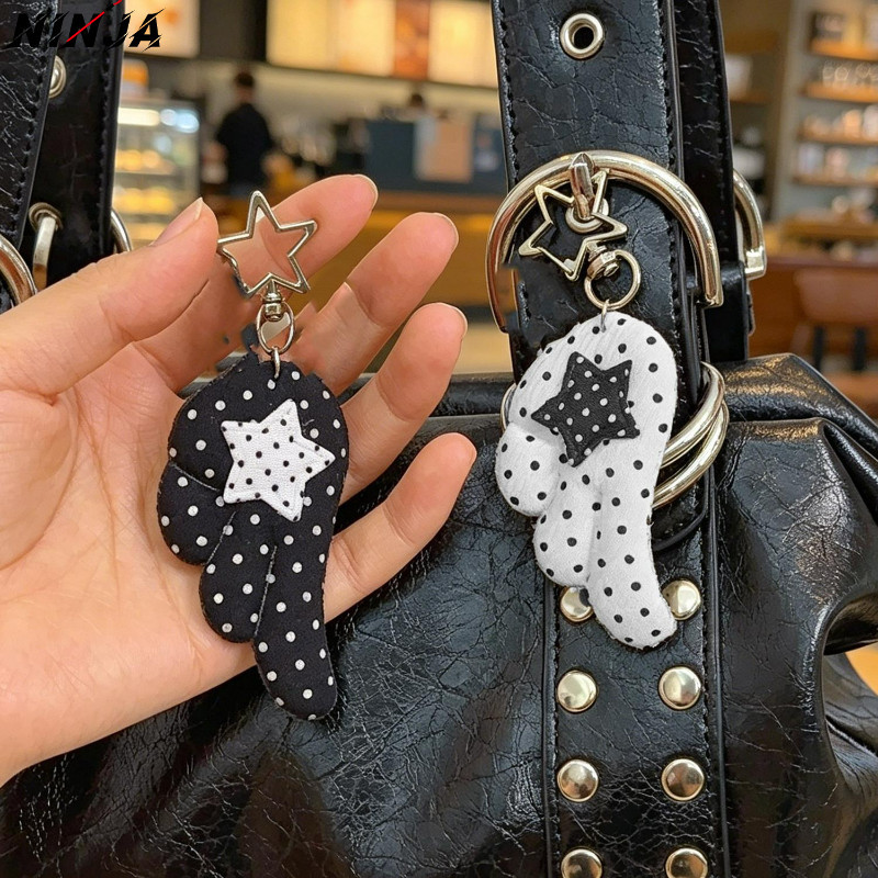 [Extreme] 2/1 Unidade Y2K Wave Point Star Wings Chaveiro-Decoração De Asa De Anjo-Bukle-Para Mulheres E Meninas-Estilo I