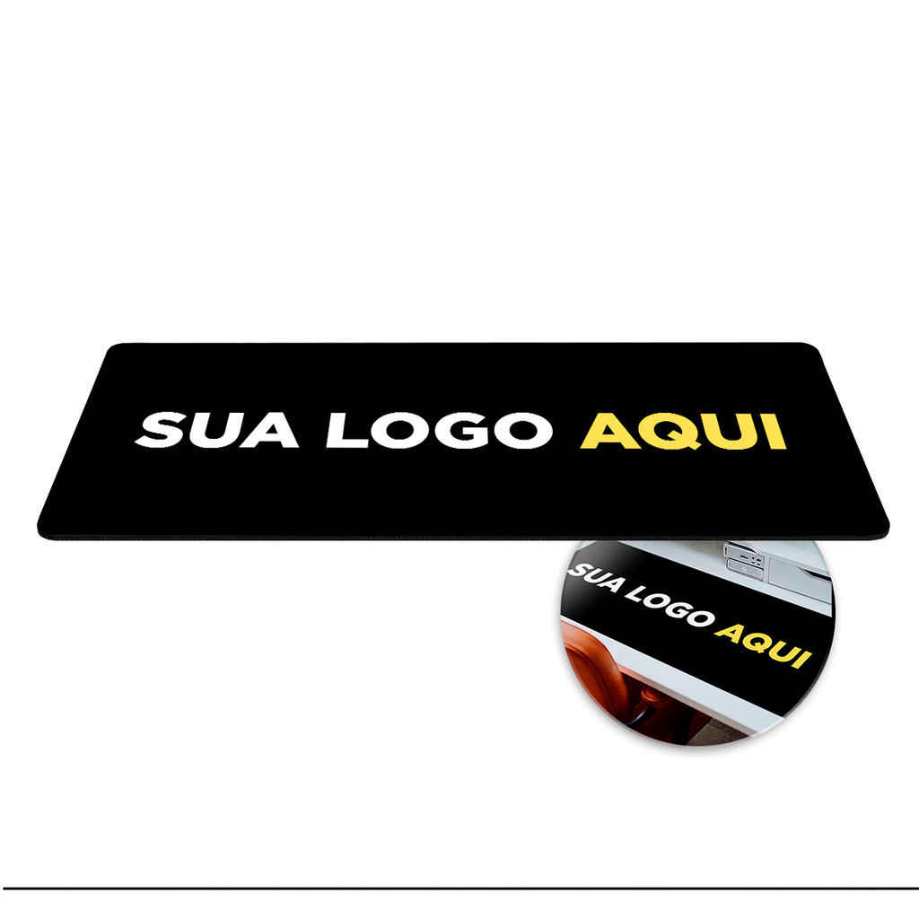 Mousepad Gamer 80x30 Desk Mat Grande Speed Premium Personalize Sua logo Aqui