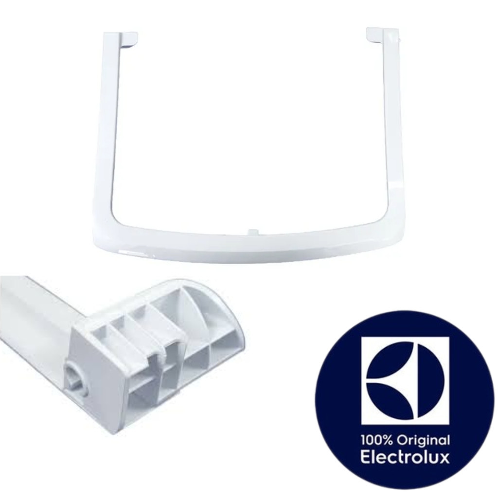 MOLDURA DA TAMPA LAVADORA ELECTROLUX - BRANCA - ORIGINAL - LED15 - LED17