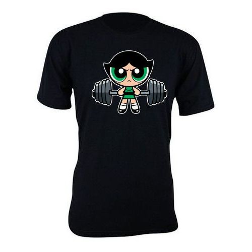 Camiseta camisa estampa Academia malhação fitness gym docinho as meninas super poderosas basica basica