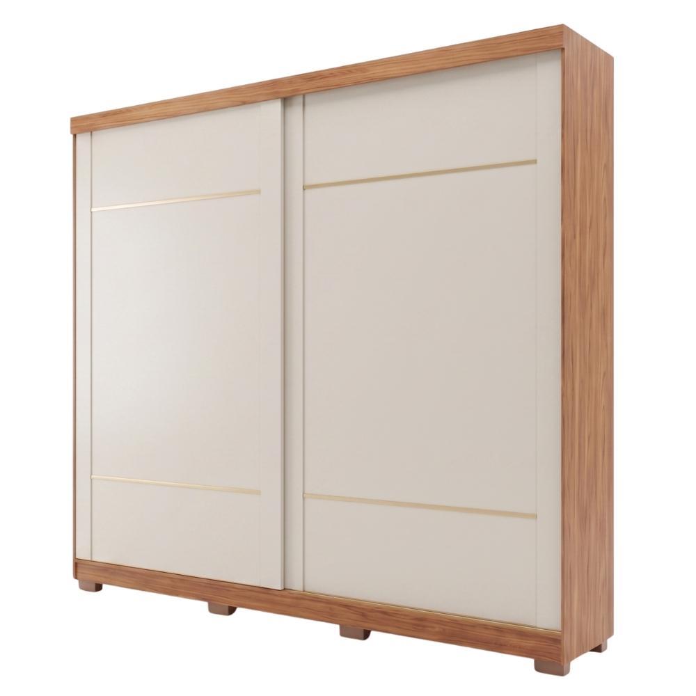 Guarda Roupas Casal 2 Portas de Correr 4 Gavetas 100% MDF Livia