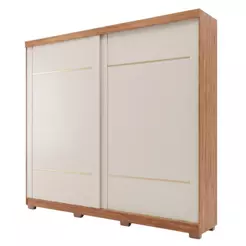 Guarda Roupas Casal 2 Portas de Correr 4 Gavetas 100% MDF Livia
