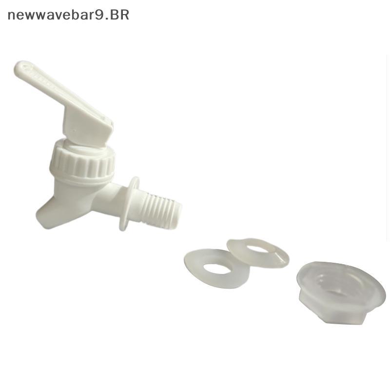 NWBR Grão Branco 15mm Torneira À Prova De Vazamento De Água Garrafa De Vidro Jar Barril Com Válvula De Filtro Dispensado