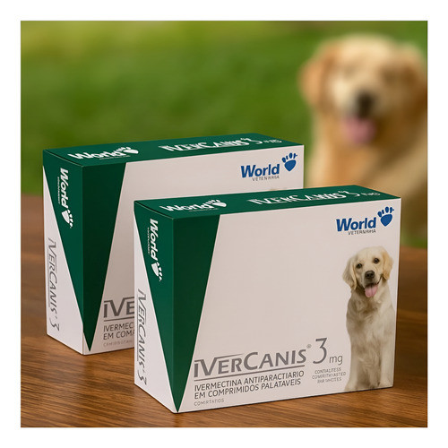 Kit 2 Caixas Remedio Carrapato Pulga Sarna Para Cachorro 3mg 8 Comprimidos