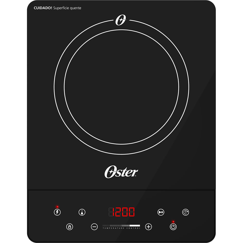 Cooktop de Indução 1 Boca Oster Touch Tela Portátil