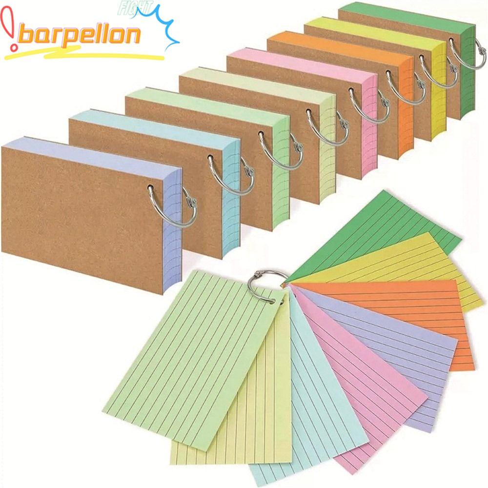 Livro De Memorandos De Pasta BARPELLON , Frente E Verso Com Cartões De Índice De Folhas Soltas De Capa , Revisão De Linh