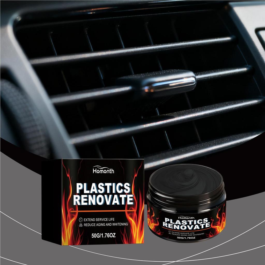 Interior Do Carro Restaurar Pasta Renovação Brilho Vestir Creme 50g Remodelar Veículo Estofamento Para Automotivo teasob