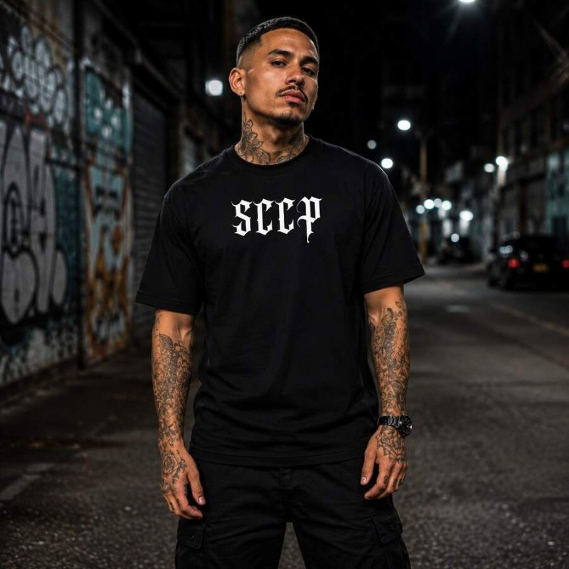 Camiseta masculina streetwear de algodão, gola redonda. Camiseta casual para uso diário.SCCP Torcedor Premium Lançamento