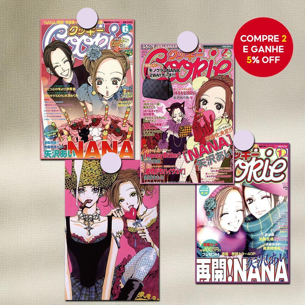 Novo conjunto de 10 adesivos de pôsteres clássicos de anime NANA para decoração de parede no quarto de meninas