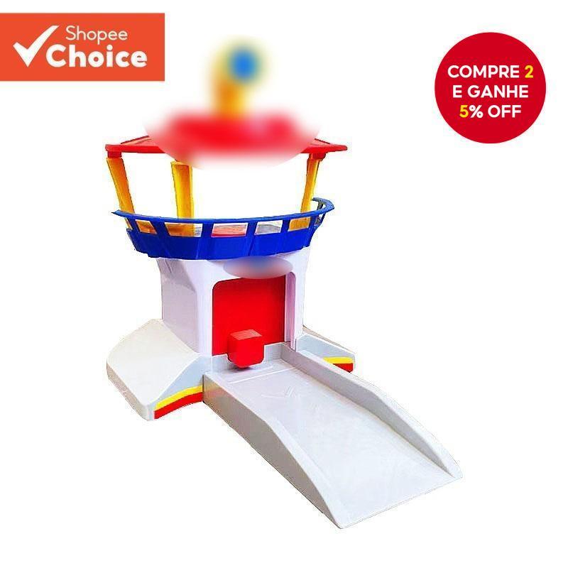 Brinquedo De Patrulha lookout Tower Apolo Robo-dog Capitão Ryder Pull Back Car Toy Para Crianças Mini Model-Divertido Me