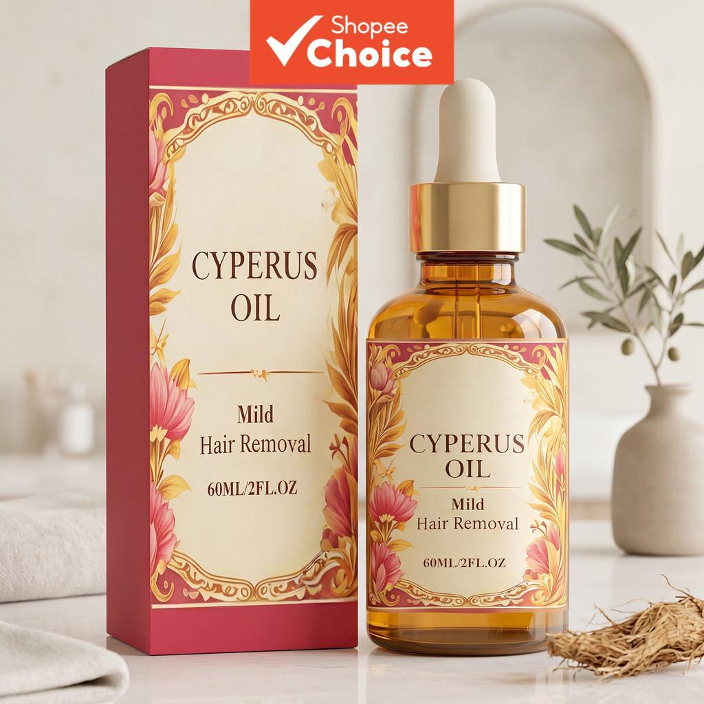 Óleo Essencial Avançado de Cuidado da Pele 60 ml - Óleo Corporal Suave e Refrescante com Extrato de Ciperus, Óleo de