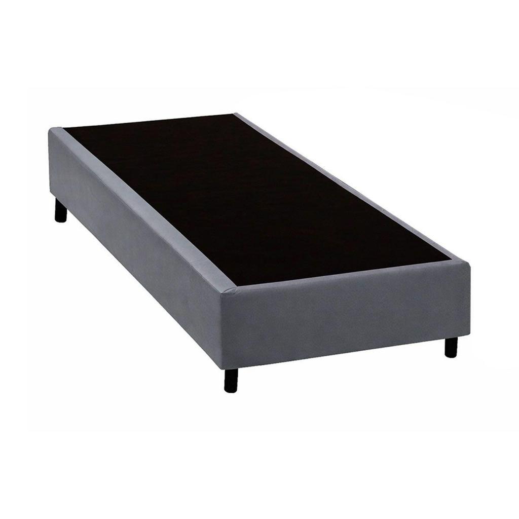 Cama Box Base Solteiro Universal Courano Gray (78x188x20) - Costa Rica