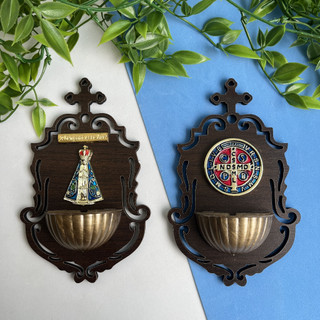 Pia Para Água Benta Nossa Senhora Aparecida/ São bento MDF Parede 18cm