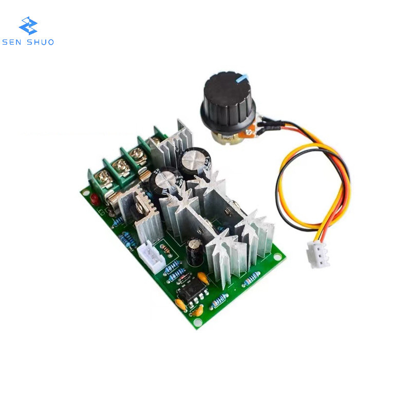 Regulador de velocidade do Motor DC 12V24V36V48V Módulo de acionamento de alta potência Controlador PWM 20A Regulador de