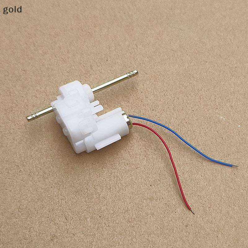 Ouro Mini 614 Motor De Engrenagem Coreless DC 3.7V 390RPM Eixo Duplo Micro Caixa De Velocidades Redutor DIY Hobby Brinqu