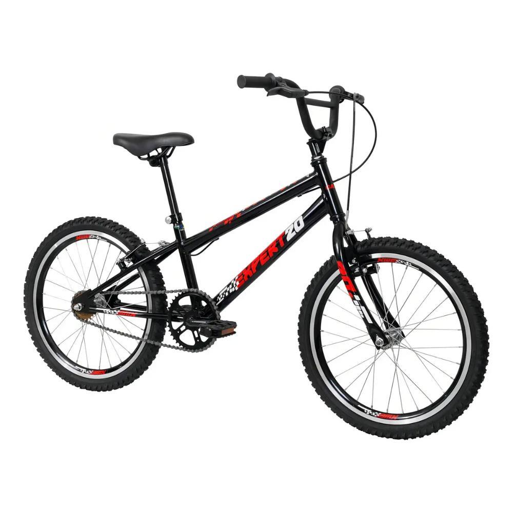 Bicicleta Infantil Caloi Expert Aro 20 Monomarcha Freio V-Brake Quadro Aço Preta