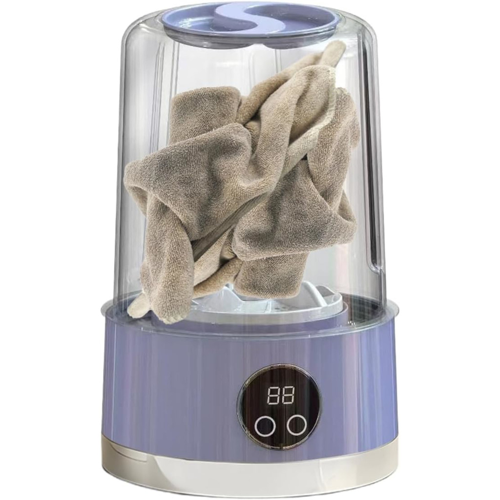 Mini Máquina de Lavar Roupa Íntima Portátil Sem Fio Recarregável Lavadora Bebê Meias HP-908