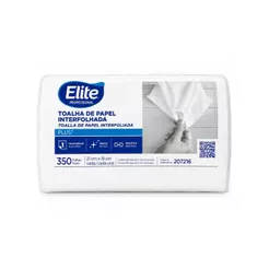TOALHA INTERFOLHA PLUS FOLHA SIMPLES 350 FOLHAS - ELITE