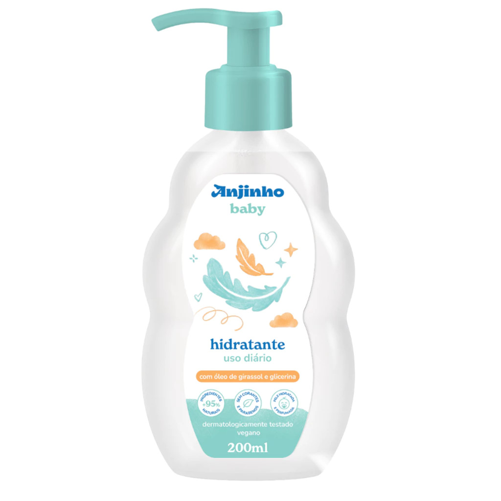 Hidratante Bebê Óleo de Girassol e Glicerina Anjinho 200ml
