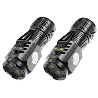 Mini Lanterna De Mão Pequena Luz Forte Brilhante Recarregável Com Base Magnetica