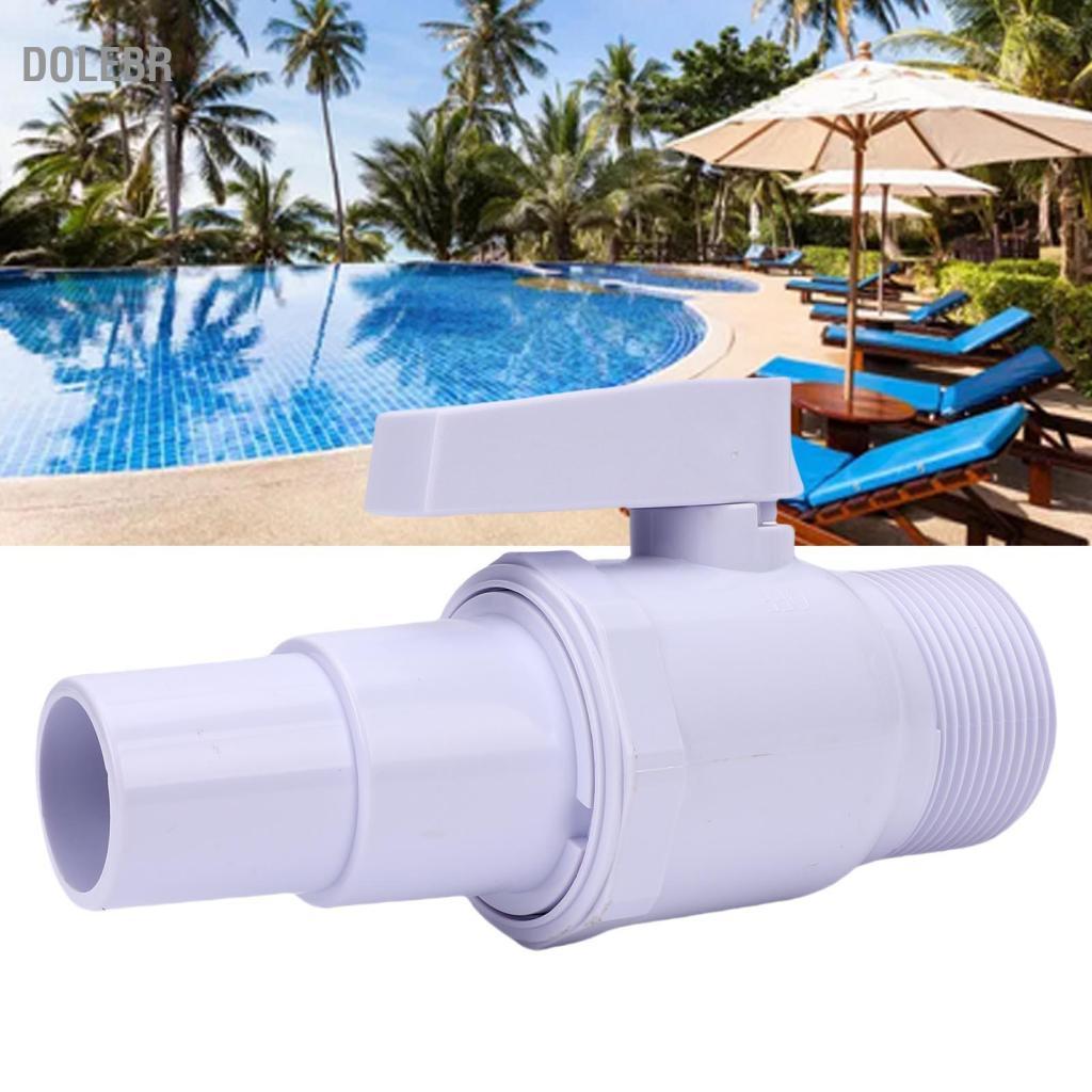 Dolebr Filtro de piscina Matybobe Válvula de esfera de 2 vias Ajuste eficiente da vazão para desligamento acima do solo