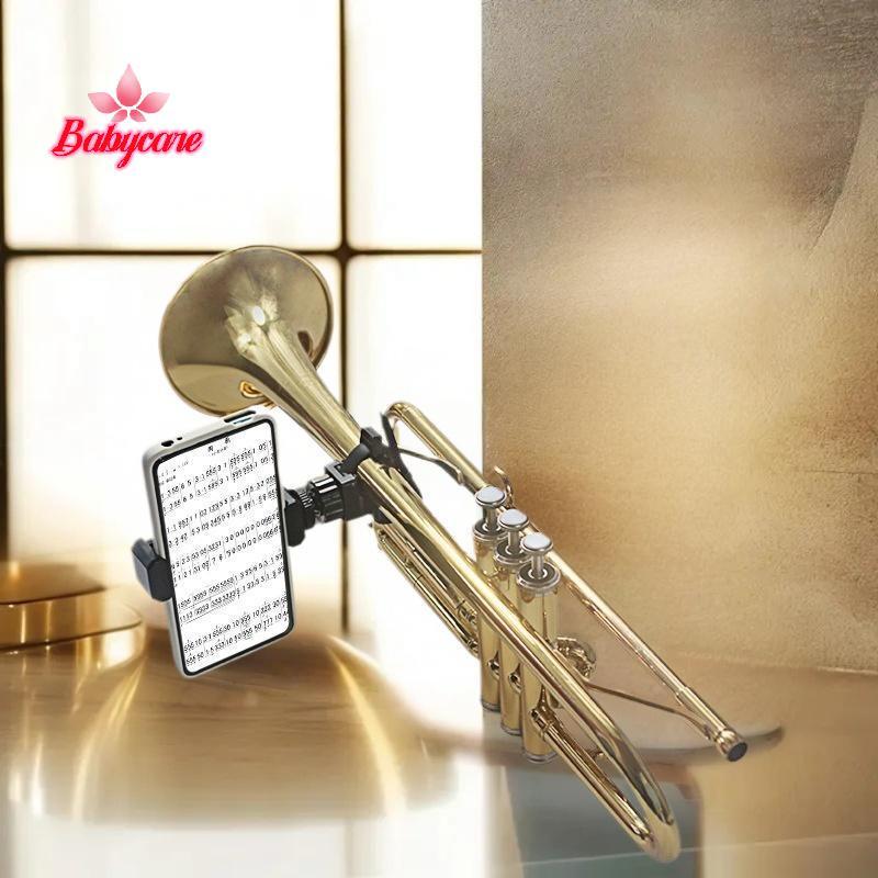 BYCE > Et Lira Suporte De Telefone Ajustável Instrumento Musical Banda De Marcha Para Oboé Trombone Clarinete Novo