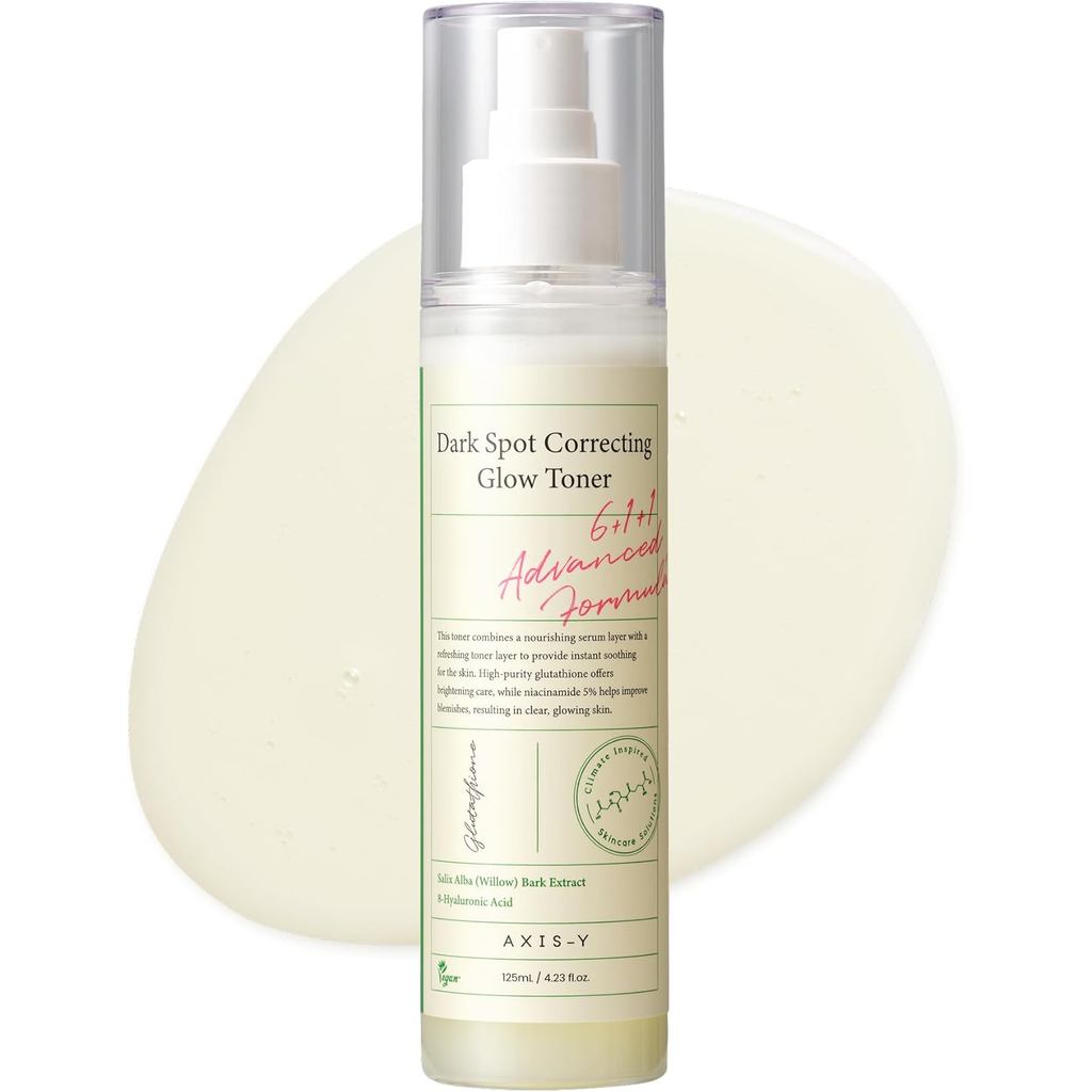 AXIS-Y Tônico Iluminador Corretor de Manchas Escuras - Clareador e Hidratante com 5% de Niacinamida, BHA, Glutationa e Á