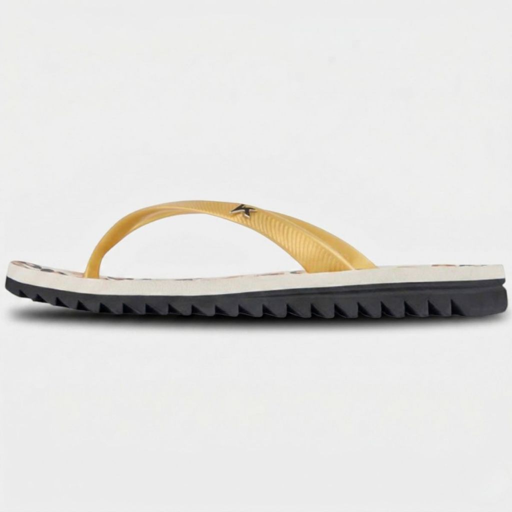 Chinelo Kenner Ibiza Pintada Feminino - Bege e Preto