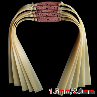 1.5/2.0mm De Alta Velocidade 2-5PCS Poderosa Faixa De Borracha Plana Acessórios De Catapulta Ao Ar Livre Elasticidade
