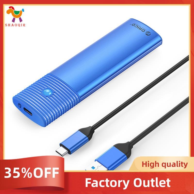 M . 2 SSD Caso USB3.2 GEN 2 TYPE-C 5Gbps SATA Caixa Suporte NGFF Protocolo B Chave/& ABS + Liga De Alumínio -