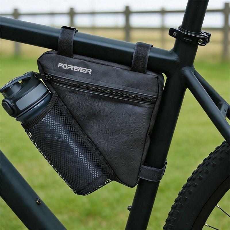 Bolsa triangular para ciclismo permanente, leve, durável, Mountain Bike, tubo superior, bolsa para celular, à prova d'ág