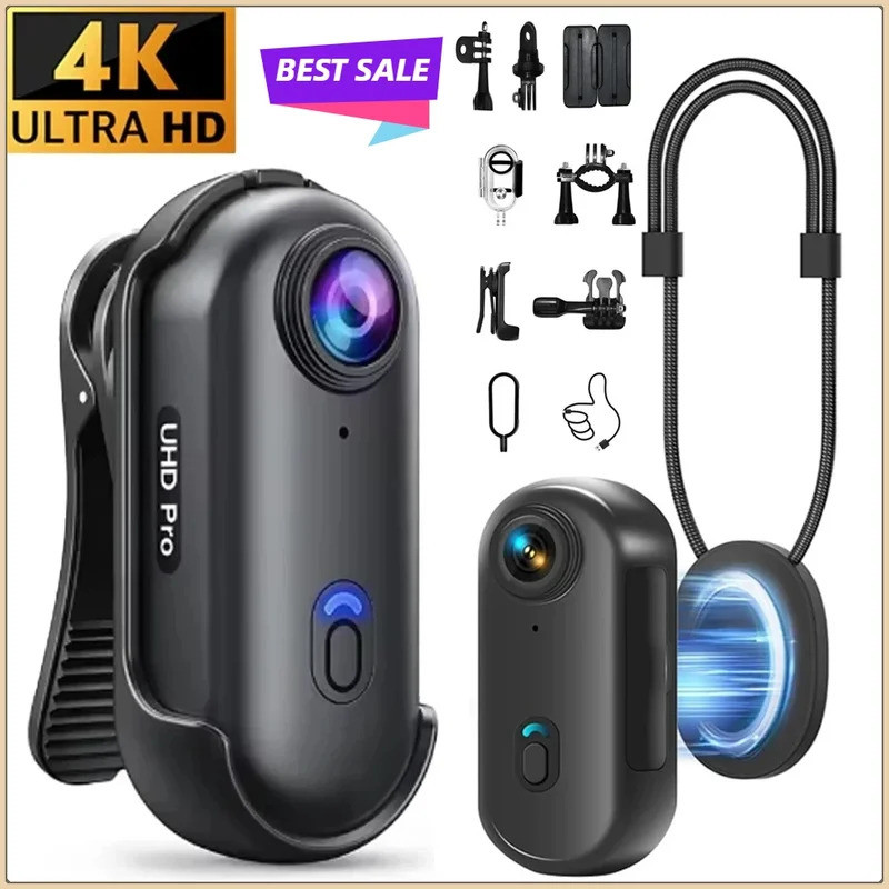 1080P HD WiFi Câmera De Ação Magnética À Prova Dwaterproof Água Portátil Capacete Corpo Cam Gravador Vídeo Para Motocicl