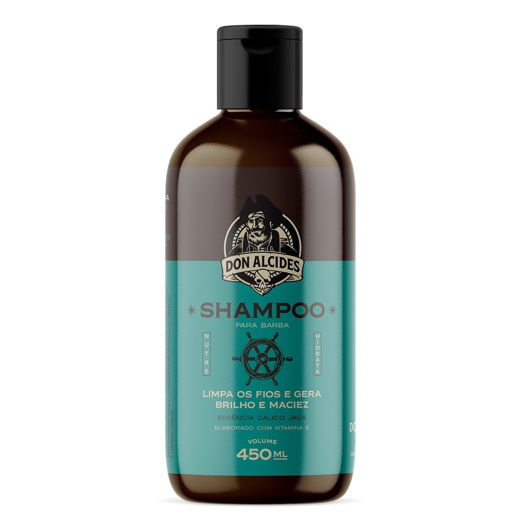 SHAMPOO PARA BARBA DON ALCIDES CALICO JACK 450ML