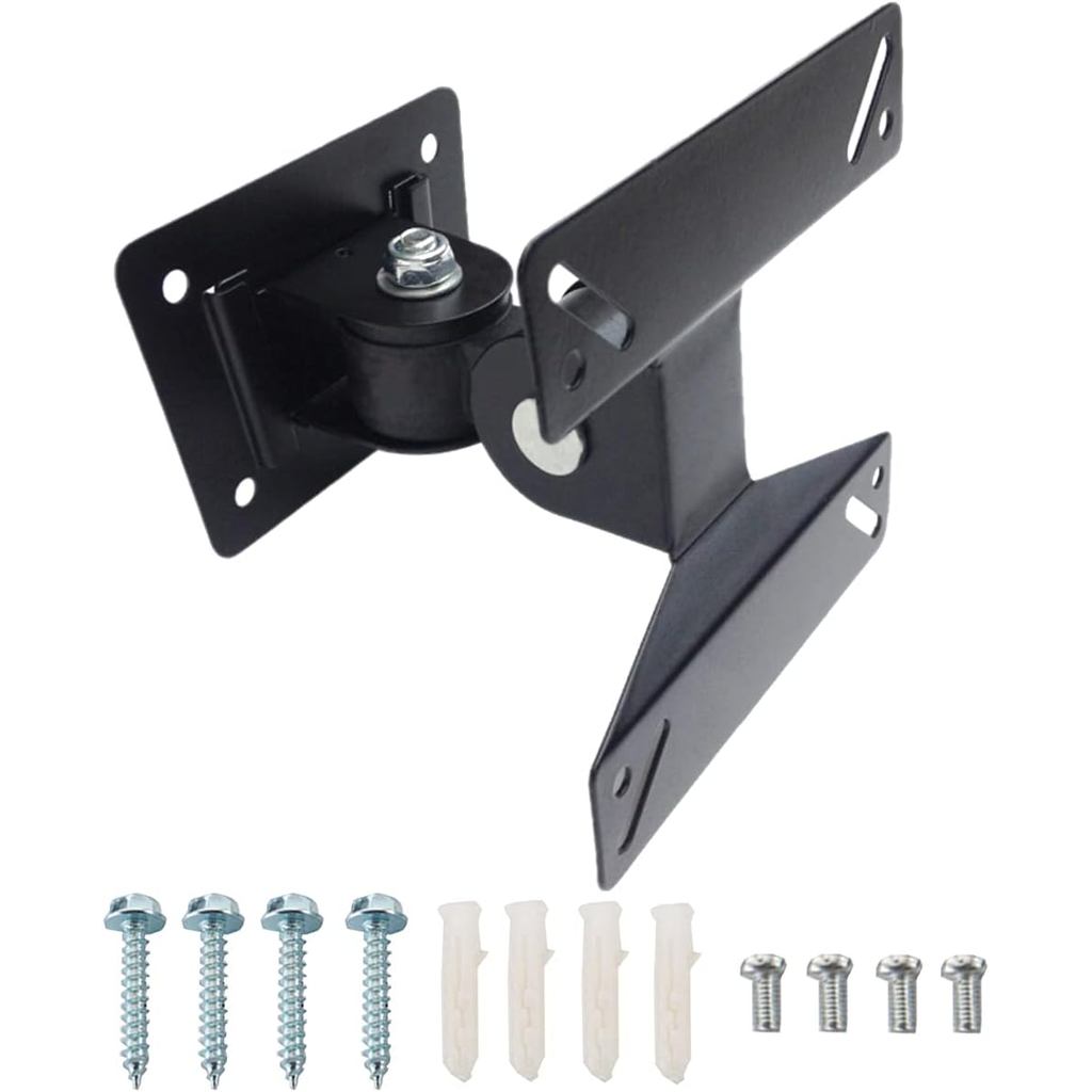 Suporte de Parede para TV/Monitor com Inclinação e Extensão para a Maioria das Telas LED LCD OLED de 14-27 Polegadas, Co