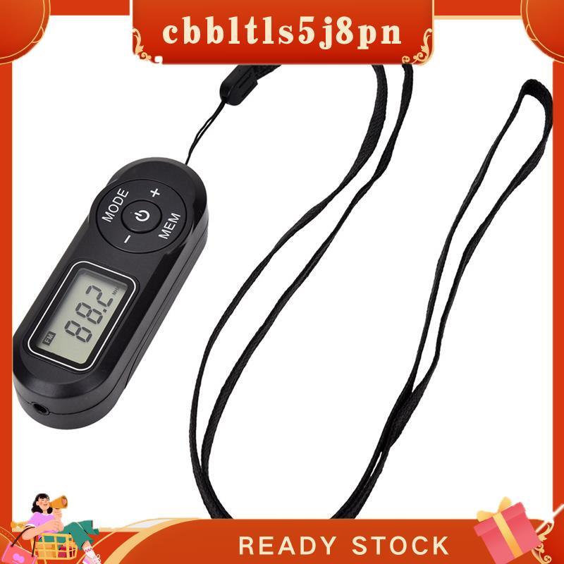 cbbltls5j8pn Alto-Falante 1 Conjunto De Rádio FM Receptor Preto Com Display LCD Fone De Ouvido