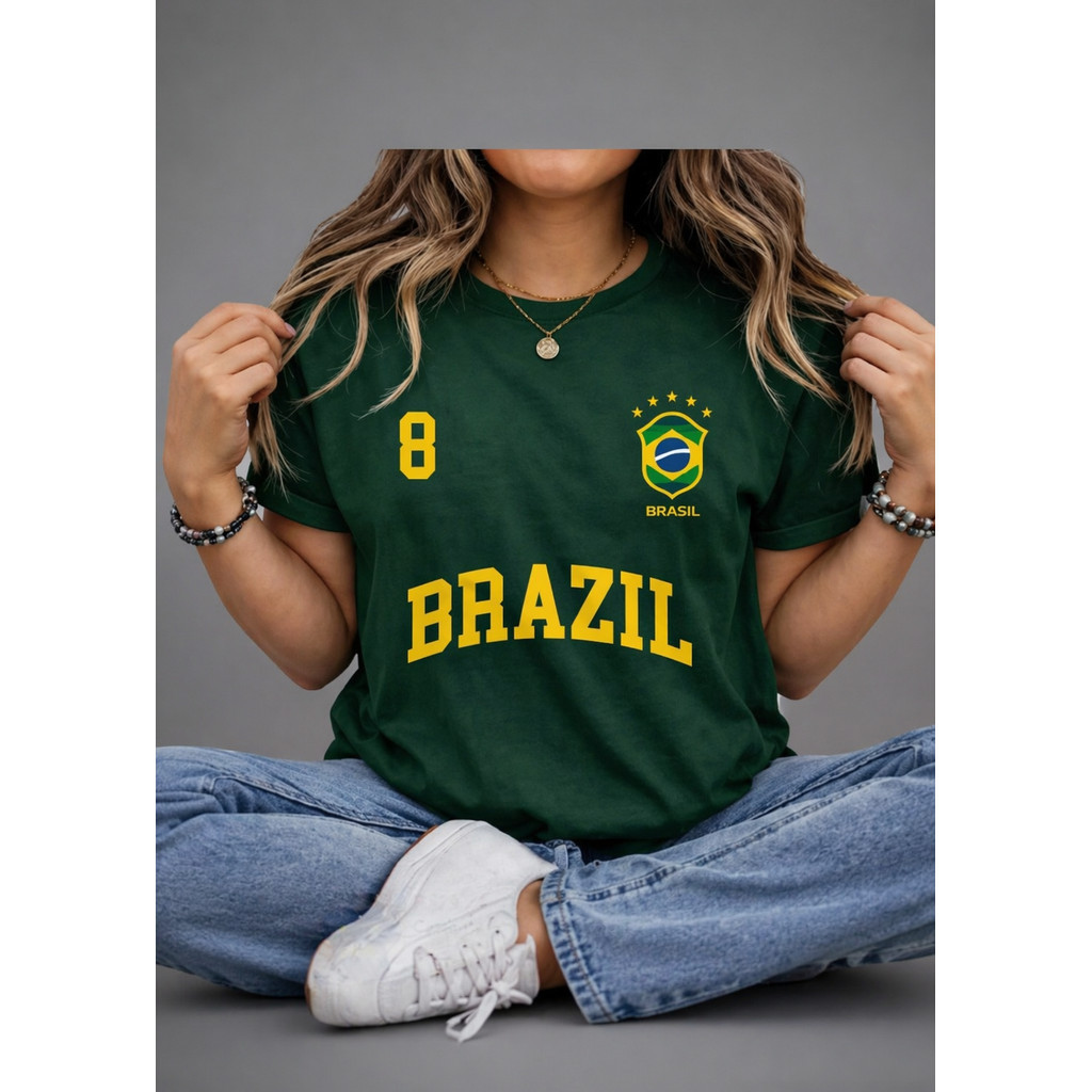 Camiseta t-shirt seleção brasileira copa do mundo brasil em malha Premium confortável e leve envio imediato