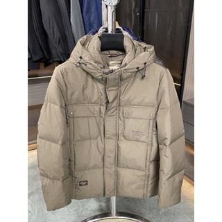 Pedido restante de fábrica OEM da marca!Jaqueta masculina de inverno com capuz e pato branco destacável com capuz