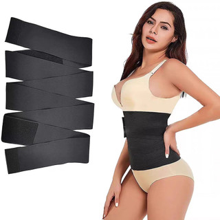 Cinta Modeladora Abdominal 3m / 5m Redutora De Medidas Pós Parto Alta Compressão Ajustáve…