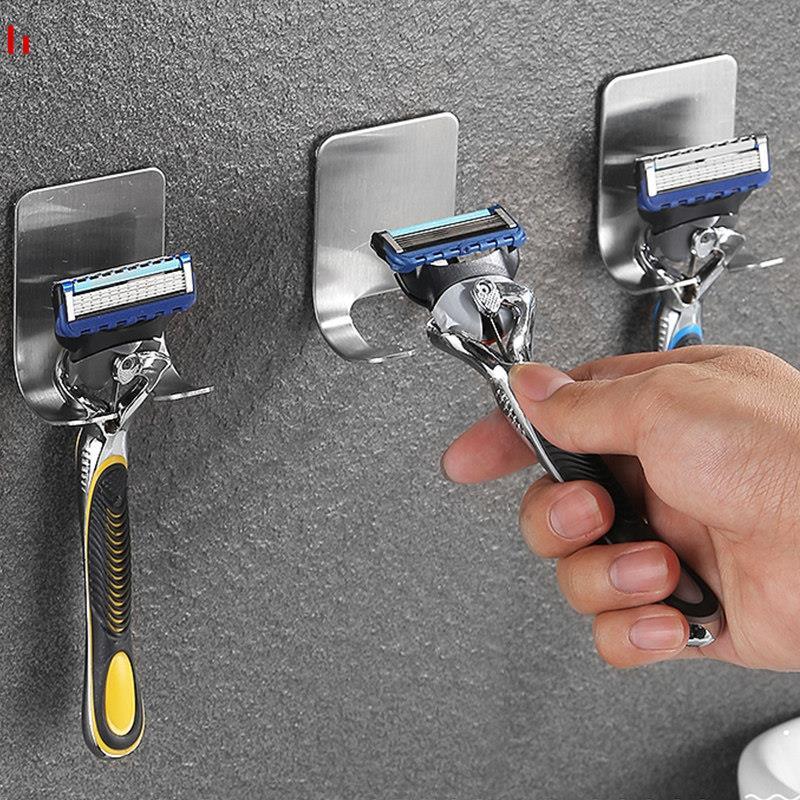 Rack de barbear pendurado Gillette prateleira banheiro faca gancho suporte de armazenamento assento Manual à moda antiga
