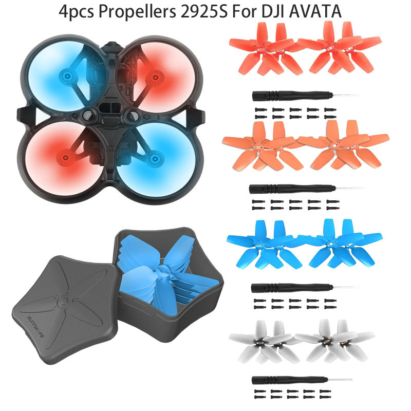 4pcs Hélices 2925S Lâmina Hélice Peças Sobressalentes De Reposição Para Acessórios De Drone DJI Avata