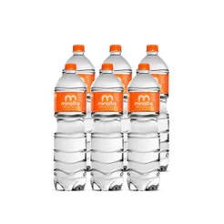 ÁGUA MINERAL MINALBA COM GÁS 1,5 PACK COM 6 UNID