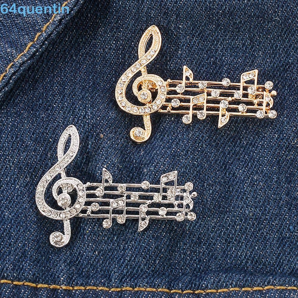 QUENTIN Broche Feminino Trombone Mini Violino Meninas . De Partitura Musical Fofo Exclusivo De Guitarra De Sentido De Lu