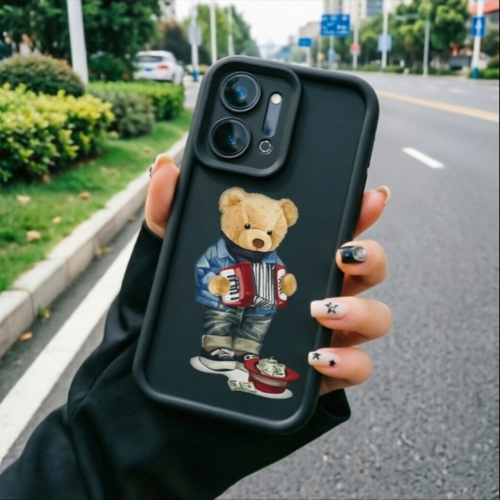 Capa Itel A100 A200 A200 Plus A100C A90 A80 A70 A50 A50C A60 A60S A05S cowboy urso caixa de telefone celular
