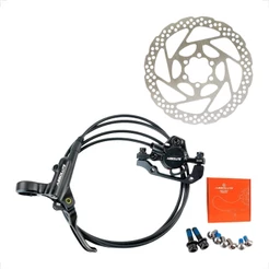 Freio a Disco Traseiro Hidráulico Absolute Dxu-1901 Rotor 160mm Tipo Shimano Grau Mtb