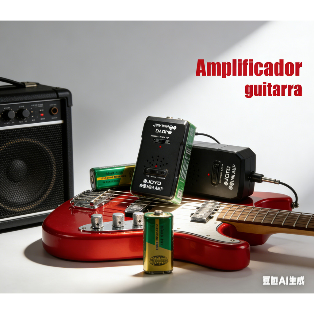 JA-01 Mini amplificador de potência de guitarra Interface de fone de ouvido de 3.5 mm pode ser usado para Piano de práti