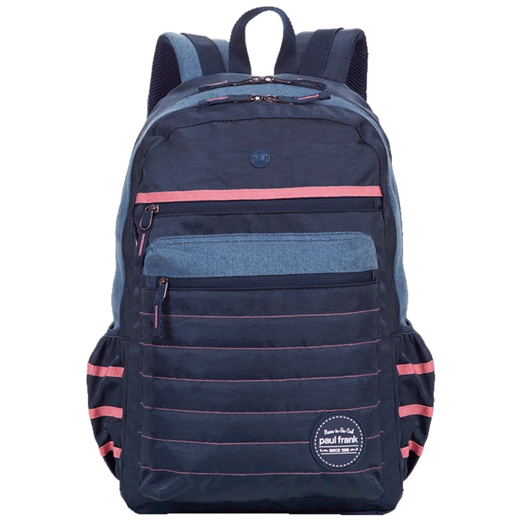 Mochila de Costas Escolar Juvenil G Sestini Paul Frank World Jeans / Navy - Capricho Wishes